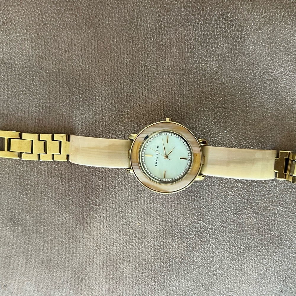 Gold and Cream Watch